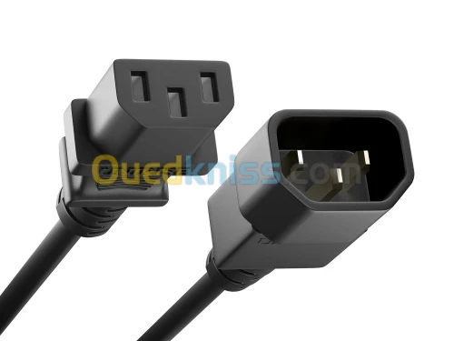 Câble UPS Onduleur 3x1mm2 IEC 320 C14 Male vers IEC 320 C13 Femelle 1.2M Capsys