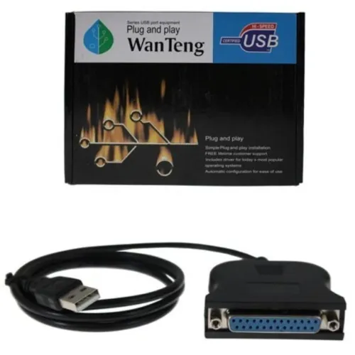 Câble Adaptateur USB vers 1 Port Parallèle DB25 0.9m