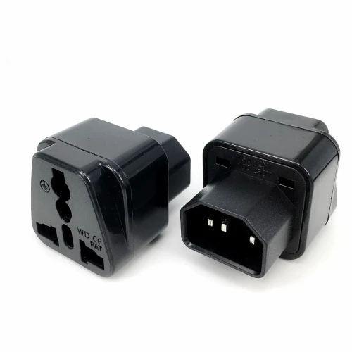Adaptateur Onduleur IEC 320 C14 Mâle vers Prise de courant universelle Femelle