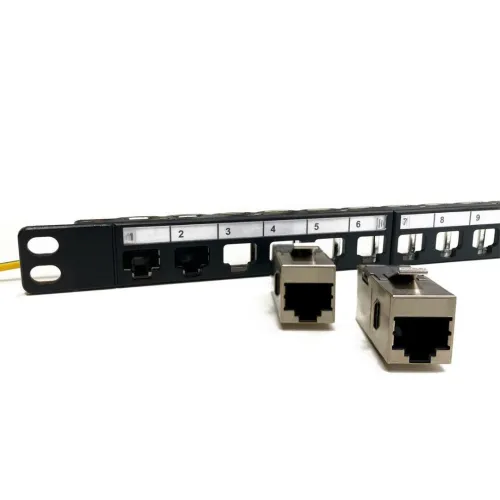 Coupleur RJ45 Cat 6A STP Femelle-Femelle 8P8C - Keystone - Compatible Cat6/Cat5e