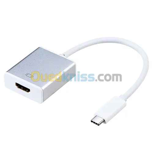 Adaptateur Vidéo USB Type-C Mâle vers HDMI Femelle