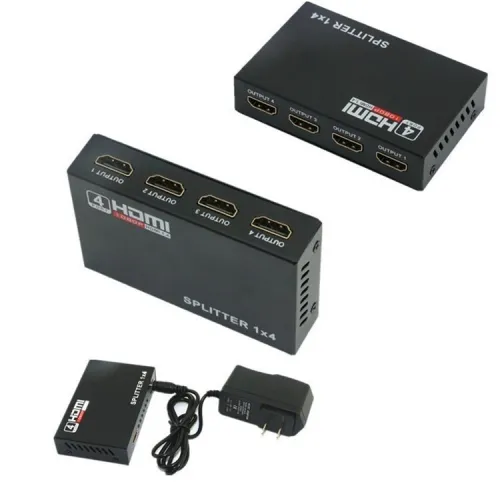 Splitter Répartiteur HDMI 1 Entrée 4 Sorties 1080P & 3D Version 1.4