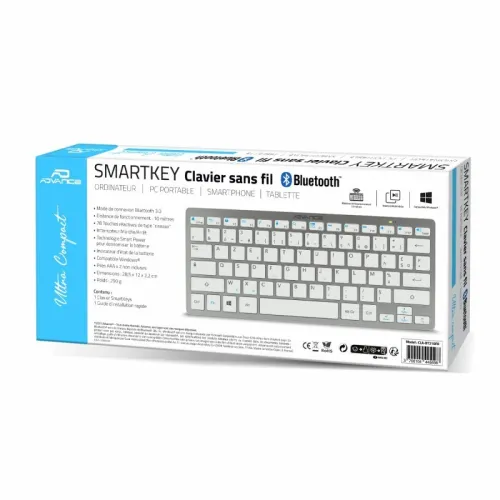 Mini Clavier sans Fil Silencieux SMARTKEYS pour Windows, macOS, Android et iOS CLA-BT210FR Advance