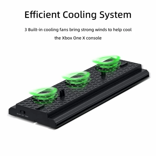 Support & Refroidisseur avec 3 ventilateurs & 3 Ports USB 2.0 pour Xbox One X TYX-1768 DOBE