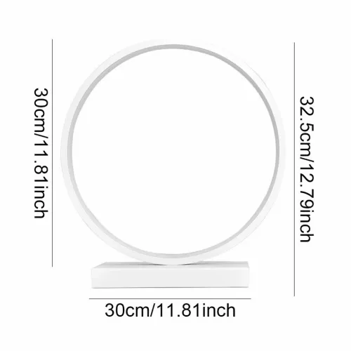 Lampe Veilleuse pour Chevet & Bureau Décorative avec Télécommande Forme Round 30 cm