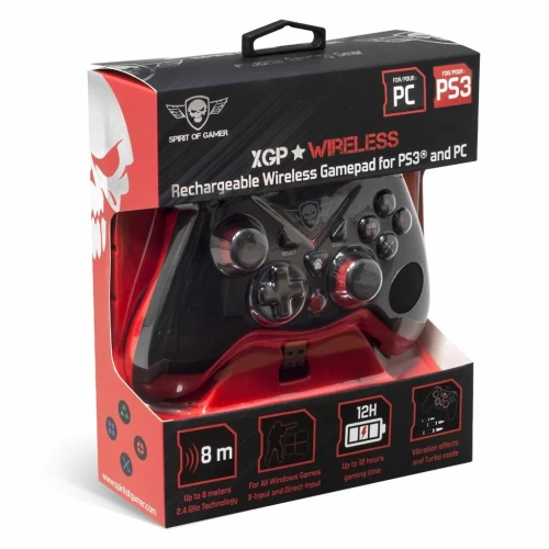 Manette Gaming Sans Fil Rechargeable pour PC & PS3 SOG-RFXPG Spirit Of Gamer