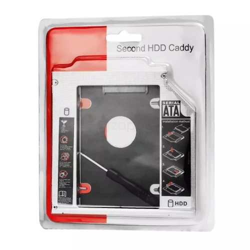 Rack Caddy de second disque dur SSD/HDD pour ordinateur portable 9.5mm