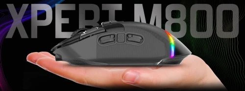 Souris Sans Fil pour Gamer 10000 Dpi 9 Boutons Programmables RGB Xpert-M800 Spirit Of Gamer