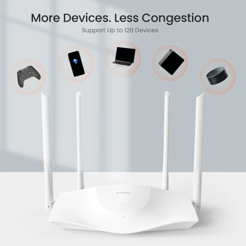 Routeur WiFi 6 Gigabit Dual-Band 4 Antennes AX3000 TX9 TENDA