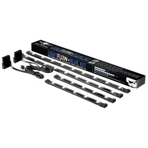 Kit Barres LED LightFLow Bleus 2x30cm + 2x15cm, Barres Magnétiques SOG-MLL1BL Spirit of Gamer 