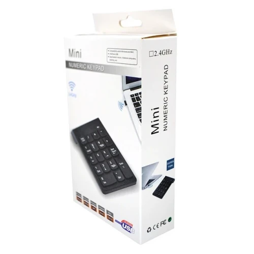 Mini Clavier Numérique USB Sans Fil 2.4GHz de 18 Touches 