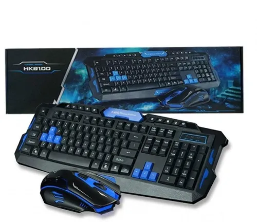Pack Clavier & Souris Gaming Multimedia Sans Fil 2.4 GHz HK8100