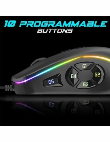 Souris Optique Filaire USB Gaming RGB ,10 Boutons Programmables,RGB Elite M30 S-EM30 Spirit Of Gamer