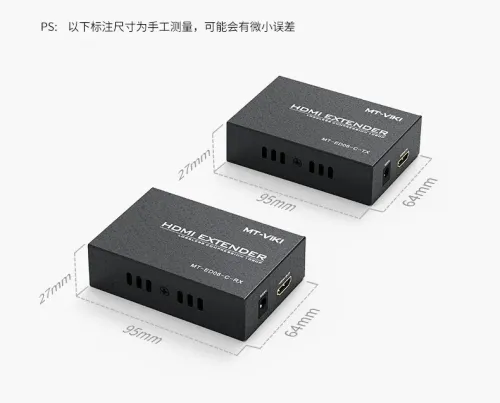 Extendeur HDMI 4K MT-ED06-C sur Câble Réseau (CAT5e/CAT6) - Signal Ultra HD Jusqu'à 135 m