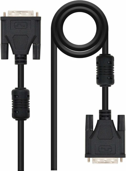 Câble DVI-D Dual Link Male 24 +1 vers DVI-D Dual Link Male 24 +1 avec Double Ferrites 1.8 m