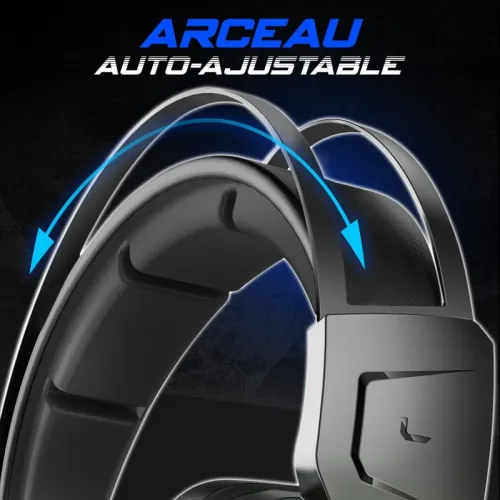 Casque Gamer Pro Sans Fil 7.1 Surround Micro Flexible MultiPlatforme Xpert-H1300