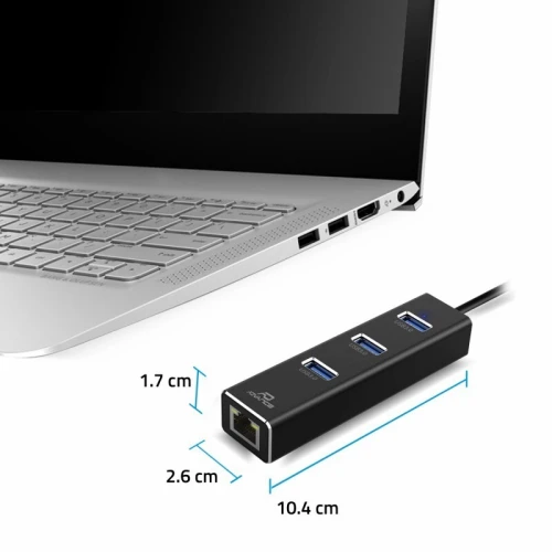 Hub USB 3.0 Réseau Multiples 3 Ports USB 3.0 & Interface  RJ45 Gigabit Ethernet CB-USBRJ45 ADVANCE