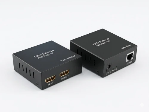 Extender & Rallonge HDMI HD 150 m sur Câble Ethernet Cat5e/6 with loop out