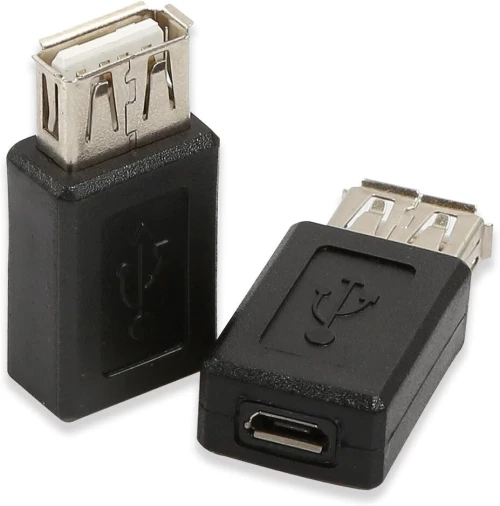 Adaptateur USB 2.0 Type-A Femelle vers Micro USB 2.0 Type-A Femelle 