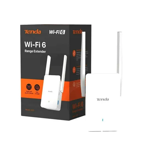 Répéteur & Extenseur Wi-Fi 6 Dual-Band AX1500 jusqu'à 80 m2 avec Port Gigabit A23 TENDA