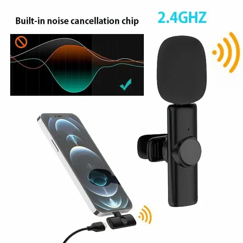Microphone Sans Fil Type-C pour Enregistrement Compatible Multi-plateformes K11
