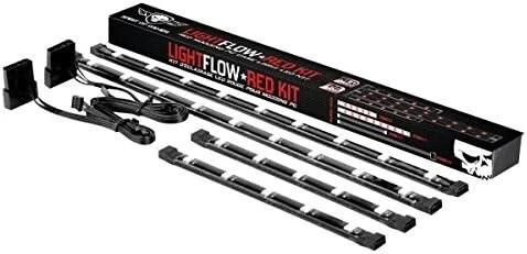 Kit Barres LED LightFLow Rouges 2x30cm + 2x15cm, Barres Magnétiques SOG-MLL1RE Spirit of Gamer