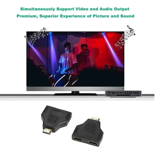 Splitter HDMI 4K UHD 1 Entrée / 2 Sorties Dupliquez et Affichez Votre Contenu sur Deux Écrans 