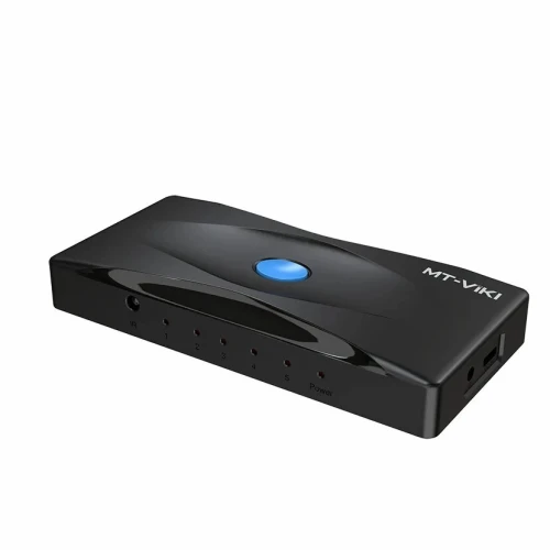 Switch (Commutateur) HDMI 5 Entrées vers 1 Sortie 4K 60 Hz avec télécommande IR MT-HD0501
