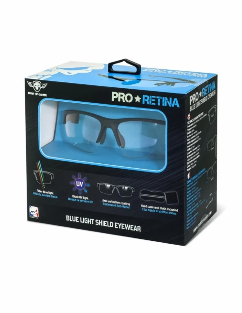 Lunettes Gaming Pro Retina Protection Anti Lumière Bleu Bloque Uv Sog-Glap10 SPIRIT OF GAMER