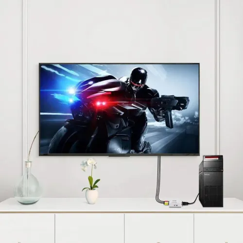Adaptateur Convertisseur VGA vers AV avec Audio VGA2AV / CVBS 3,5 mm