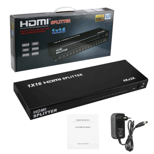 Splitter Répartiteur HDMI 1 Entrée 16 Sorties 1080P & 3D Version 1.4