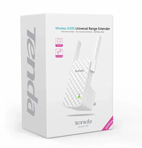 Répéteur & Extenseur Wi-Fi Universelle N300 A9 Tenda