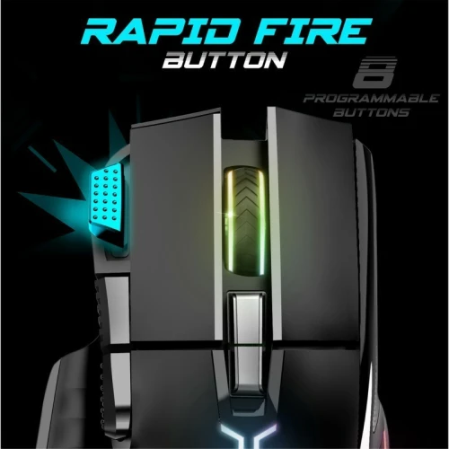Souris USB Gamer Capteur optique 12800 dpi - 8 boutons programmables RGB PRO-M5 Spirit Of Gamer