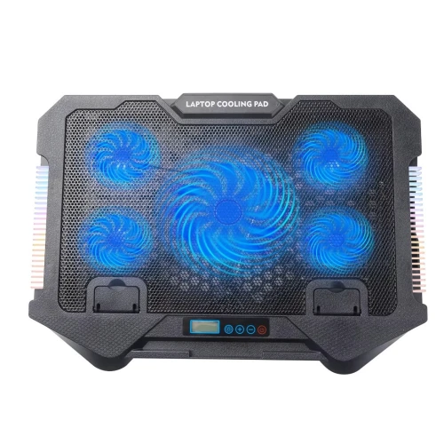 Refroidisseur Laptop de 5 Ventilateurs & Dual Support pour Mobile à RGB Compatible jusqu'à 17'' S500