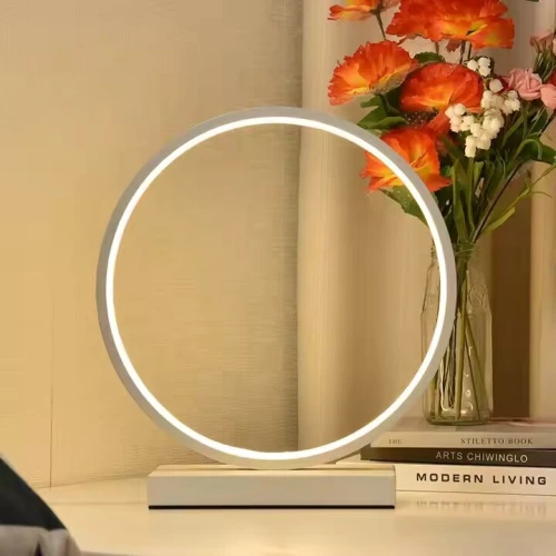 Lampe Veilleuse pour Chevet & Bureau Décorative avec Télécommande Forme Round 30 cm