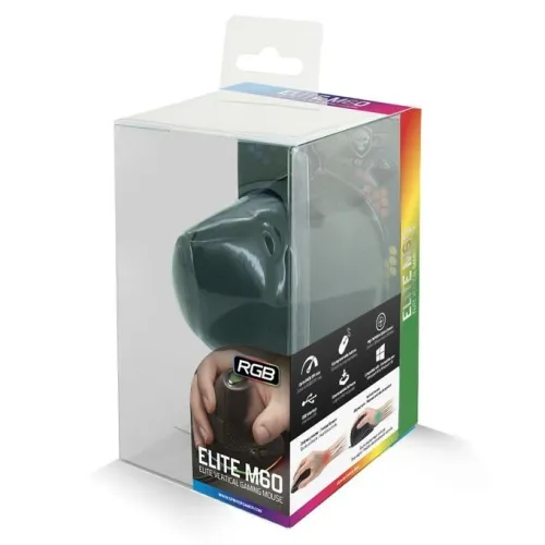 Souris Vertical USB 6 Boutons ProgrammablesJusqu'À 6400 Dpi Gaming LED RGB  Elite M60 S-EM60V SOG