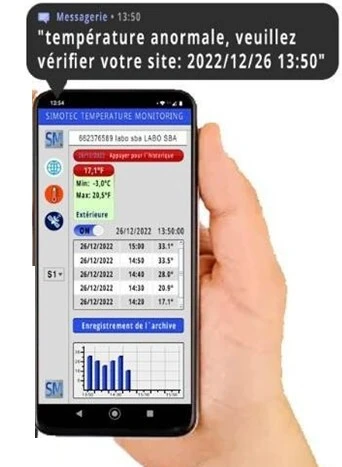 Thermomètre enregistreur intelligent 