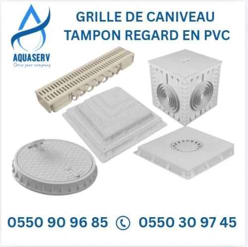 Tampon & Regard en PVC (Plastique - Polypropylène) - Marques : AIRGAMA|LUXWARES|EVAKIA