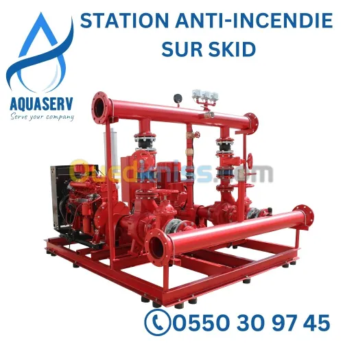 Station de pompage anti-incendie sur SKID (Station anti-incendie |Kit anti-incendie) |