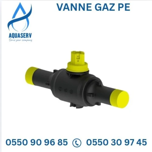 Vanne PE Gaz - DN40|DN63|DN110|DN125|DN160|DN200|DN250