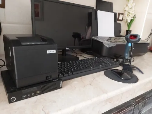 Mecro +impriment étiquette + douchette +imprement de bureau