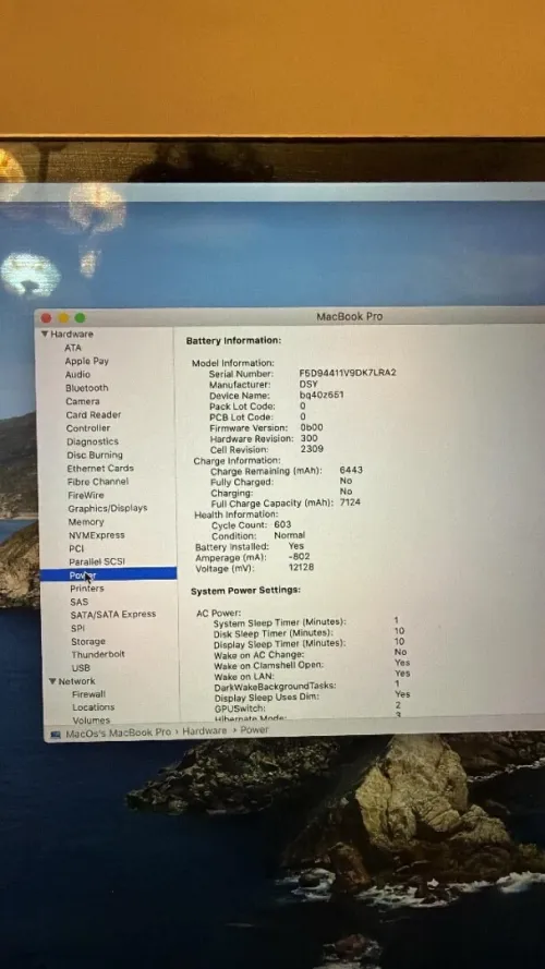 MacBook Pro 2019 16inch - i9 9eme 16Gb Ram 1Tr ssd fullbypass