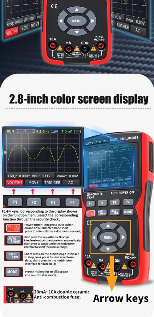 ZOYI ZT702S Digital Multimeter