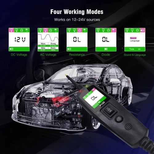 TopDiag P100 testeur de Circuit électrique de voiture