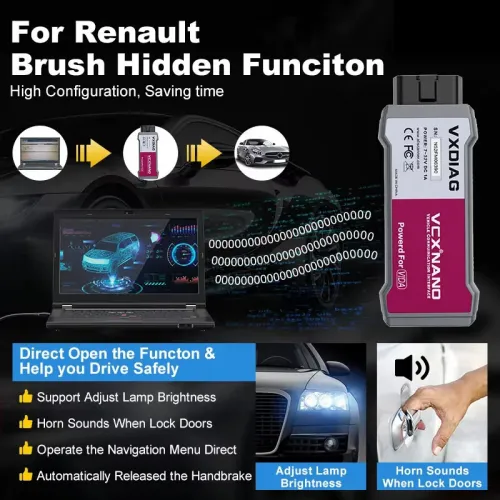 VXDIAG VCX NANO NX200 outil de diagnostic pour Renault