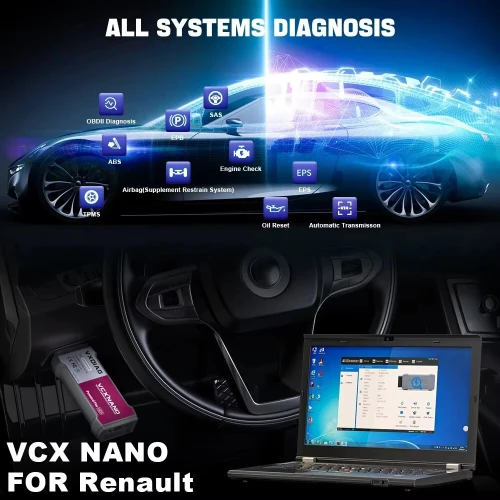 VXDIAG VCX NANO NX200 outil de diagnostic pour Renault