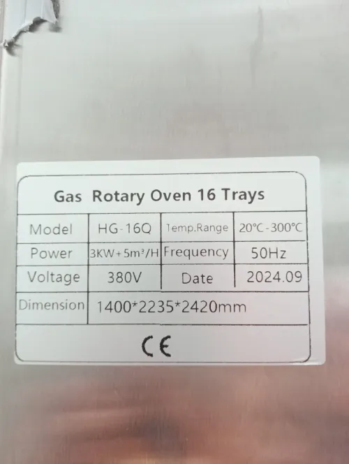 Four rotatif gaz électricité