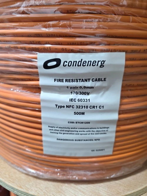 Cable détection incendie 2x0.9 CR1 MARQUE CONDENERG