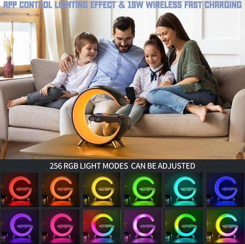 Baffe G  Charger wireless Lamp   مكبر صوت مضيء LED + شاحن لاسلكي Trés Bonne qualit