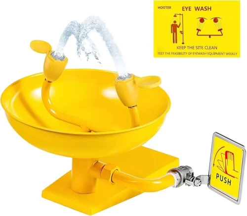 Safety shower and eyewash / Douchette et lave yeux de sécurité
